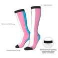 thumbnail image 5 of Transgender Flag Knee High Socks for Women Long Leg Warmers Socks, 5 of 7