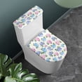 thumbnail image 2 of HELLHERO Hydrangea Bathroom Toilet Cover Set Fits All Toilet Shapes Toilet Seat Cover Replacement & Pack of 2 for Modern Bathrooms Easy to Clean Adjustable, 2 of 8