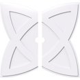thumbnail image 1 of Ekena Millwork CMP38CM2-03000 38 in. OD x 3 in. ID Square Cosmo Architectural Grade PVC Contemporary Ceiling Medallion - 2 Piece, 1 of 1