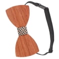 thumbnail image 4 of Miangastore Bow Tie Assorted Color 1Pack 4.7x2.2in Wooden, 4 of 9