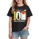 thumbnail image 2 of Blusas y camisas de manga corta con cuello redondo para niños y niñas, camisetas gráficas de manga corta, blusas con estampados bonitos para la temporada escolar., 2 of 9