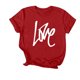 thumbnail image 4 of RKSTN Valentine's Day T Shirts for Women Cotton Oversized Crewneck Heart Graphic Print Short Sleeve Shirt Pullover Tops Womens Casual Valentine Print Round Neck Regular Fits Comfy Summer Tee Shirts, 4 of 9