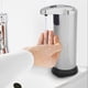 thumbnail image 4 of Dispensador de jabón con sensor infrarrojo de acero inoxidable con acabado galvanizado para cocina y baño, 4 of 8