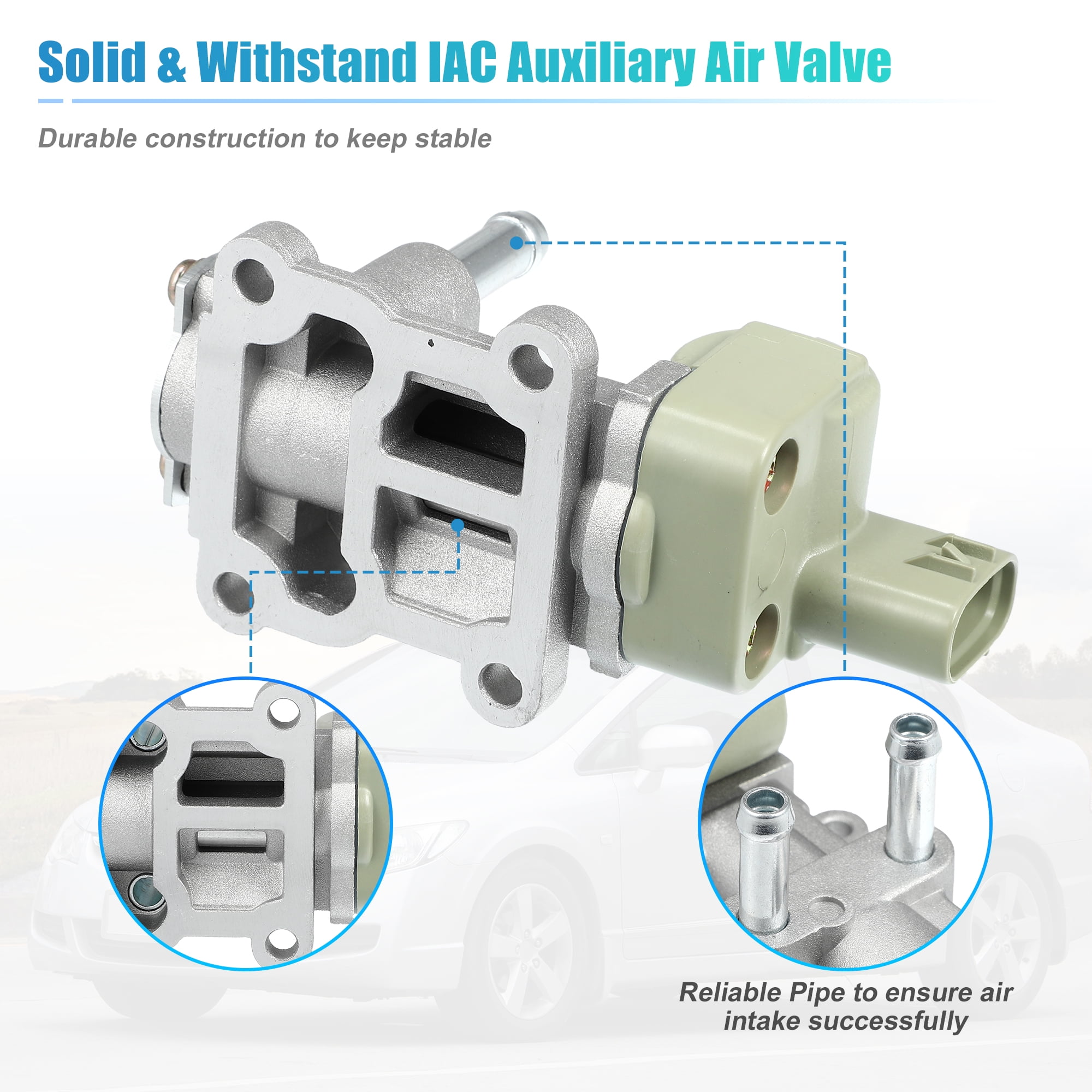 Unique Bargains 1 Set Car Idle Air Control Valve 16022-P2A-J01 Replaces for Honda Civic CX DX 1996 1997 1998 1999 2000