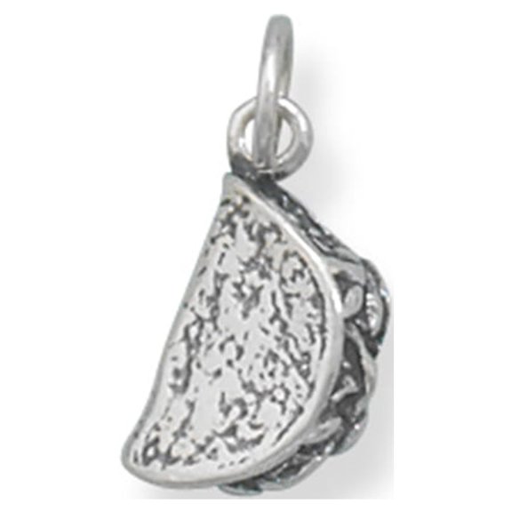 Taco Charm Sterling Silver