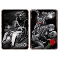 thumbnail image 1 of 2 Uds Placa Metal Vintage Paseo Troquel Pintura Hierro Rectangular Pared 30x40cm, 1 of 9