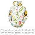 thumbnail image 2 of Cute Bees And Flowers Pattern 3D Print Hoodie Men Women Autumn Thin Pullover Sweatshirt Vintage Streetwear Tops, 2 of 6