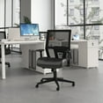 thumbnail image 3 of Boss Office Products Mesh Back Vinyl Task Chair with Synchro-Tilt, Black, 3 of 9