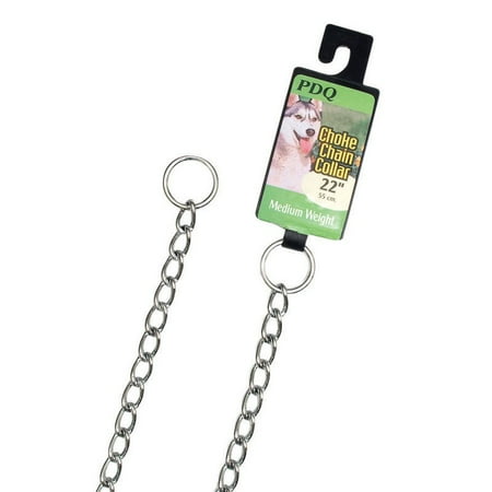 2.5 Mm Choke Chain - PDQ Silver Steel Dog Choke Chain Collar Large/X-Large