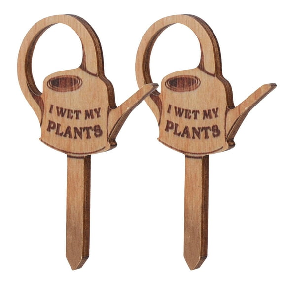 Worgeous 2 Pcs Small Plant Potted Plants 10.00X6.30X0.50CM Light Brown