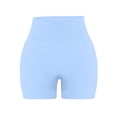 thumbnail image 5 of Stichou Workout Seamless Biker Shorts for Women Tummy Control High Waisted Athletic Yoga Contour Soft Running Yoga Short Light Blue M, 5 of 6