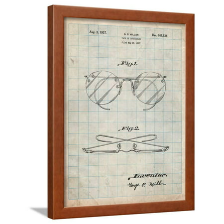 Eyeglasses Spectacles Patent Framed Print Wall Art By Cole Borders