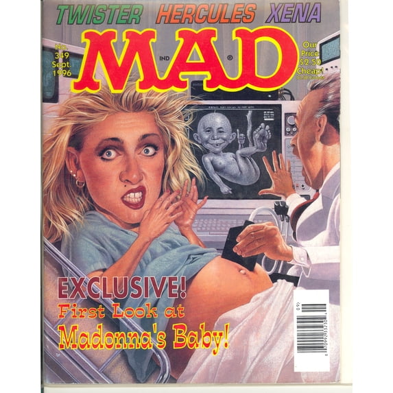 MAD Magazine #349 September 1996 - Good Condition - Madonna Parody