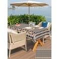 thumbnail image 5 of Outdoor Tablecloths with Umbrella Hole & Zipper, Western Texas Star Retro Rectangle Tablecloth 52x70 Inch, Country Vintage Black Beige Plaid Waterproof Table Cloth, Patio/Pool/Picnic Table Covers, 5 of 8