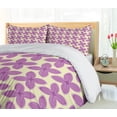 thumbnail image 5 of Ambesonne Valentine Duvet Cover Sets, Fresh Floret Buds, 2-King, Yellow Violet, 5 of 7