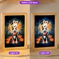 thumbnail image 2 of Happy Halloween Vampire Bull Terrier BOO with Pumpkins Fun and Spooky Acrylic Plaque with Wood Photo Frame Box Bully Dog Lovers Gifts Idea Light Box - 00018, 2 of 5