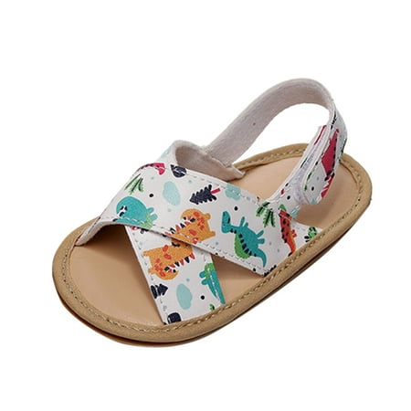 

JDEFEG Girls Jelly Sandals Size 12 Boys Girls Open Toe Cartoon Printed Shoes First Walkers Shoes Summer Toddler Flat Sandals New Born Boy Shoes Artificial Leather Multicolor 15
