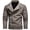 Khaki, variant on Men's PU Motorcycle Racing Jacket, Slanted Zipper Design, Stylish and Functional Outerwear, Perfect for Motorbike Enthusiasts