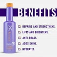 thumbnail image 5 of GK HAIR Global Keratin Silver Bombshell Purple Shampoo (24 Fl Oz/710ml) For Blonde, Platinum, Ash, Silver & Gray Hair Moisturizes Dry & Damaged Removes Yellow Brassy Tones, 5 of 18