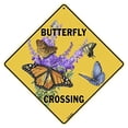thumbnail image 2 of CROSSWALKS Butterfly Crossing 12" X 12" Aluminum Sign (X419), 2 of 7
