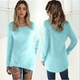 thumbnail image 2 of Womens Sweaters Fall Outfits for Women 2025 Women's Winter Pullover Sweater Soft Warm Long Sleeve Knit Top Casual Loose Fit Solid Color Turtleneck Comfortable Fall Fashion, 2 of 9