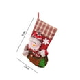 thumbnail image 4 of Xuniizn Christmas Stockings Bulk, Assorted Festive Xmas Stockings for Fireplace Mantel Decor, Traditional Holiday Ornaments, Christmas Decorations for Home, Non-woven Fabric, Red, 4 of 9
