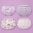thumbnail image 2 of CAICJ98 Baby Diaper Covers for Girls Newborn Soft Cotton Ruffle Bloomers Toddler,Pack of 4,3-5 Years, 2 of 7
