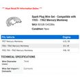 thumbnail image 2 of Spark Plug Wire Set - Compatible with 1955 - 1962 Mercury Monterey 1956 1957 1958 1959 1960 1961, 2 of 2
