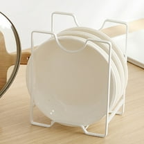 Kraoden Multi-Functional Rack Drainer Countertop Organizer, Durable Iron Kitchen Dish and Pot Lid Holder, Rust-Proof Design with Quick Drainage for Efficient Storage and Drying