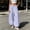 White, variant on Womens Balloon Pants Wide Leg Barrel Pants Baggy Trousers Elastic Waist Casual Lounge Travel Pants with Pockets Black S(S)