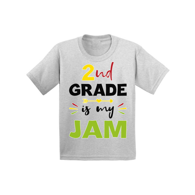 Back Shirt for 2nd Grader Shirt Kids Second Grade is My Jam T First Day of School Shirts Fun School Girls Shirts 8 Years 9 Years Old T