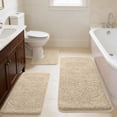 thumbnail image 4 of 3-Piece Memory Foam Bathroom Rug Set, Soft Non-Slip Bath Mats, Absorbent and Comfortable Rugs for Bathroom, Laundry Room, and Home Accessories, 4 of 8