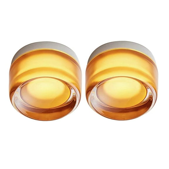 2 LED Wall Lamps Living Room Modern LED Wall Lamp Nordic Luxury Night Light Concave - Amber