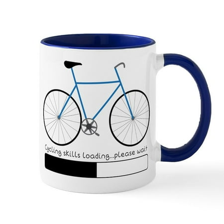 

CafePress - Cycling Skills Loading - 11 oz Ceramic Mug - Novelty Coffee Tea Cup