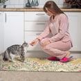 thumbnail image 3 of Pioneer Flower Floral Print Pattern Kitchen Rugs Sets Of 2,Anti Fatigue Kitchen Mat Rugs Non Slip Washable,Decorative Kitchen Floor Mats for Kitchen,Sink,Laundry,17"x30"+17"x47", 3 of 7