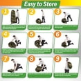 thumbnail image 6 of Wakeman Outdoors Camping Toilet Set - Pop Up Privacy Tent and Portable Toilet for Adults, Camo, 6 of 7