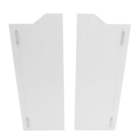 Wildnix 180° Opening Swinging Door with Silent Hinges, Modern White Wood Partition Door, Space-Saving and Smooth Operation for Quiet Living