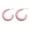 Pink, variant on Eosunjian 1 Pair Candy Color C-shaped Ear Studs Earrings Colorful Hoop Earrings Geometric Circle Lightweight Earrings Jewelry Gift White
