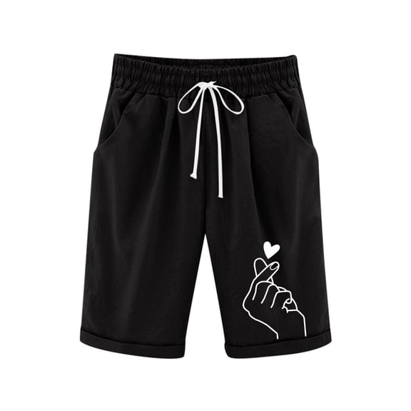 Hiijoy Toddler Girls Pull-On French Terry Shorts Graphic Knee-Length Shorts, Sizes 3-4T