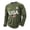 Army Green,#034, variant on Men's 250th Anniversary USA Shirt Long Sleeve 4th of July American Flag Print Casual Patriotic Tshirt,M