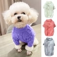 thumbnail image 2 of Solid Color Pet Sweater - Dress-Up Breathable Knitted Outfit - Warm Winter Wear - Dog Clothes, 2 of 8