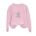 thumbnail image 6 of Jsaierl Womens Halloween Sweatshirts Cute Graphic Pullovers Stretch Going Out Crewneck Long Sleeve Sweater Tops Halloween Clothes, Sizes S-2XL, 6 of 7