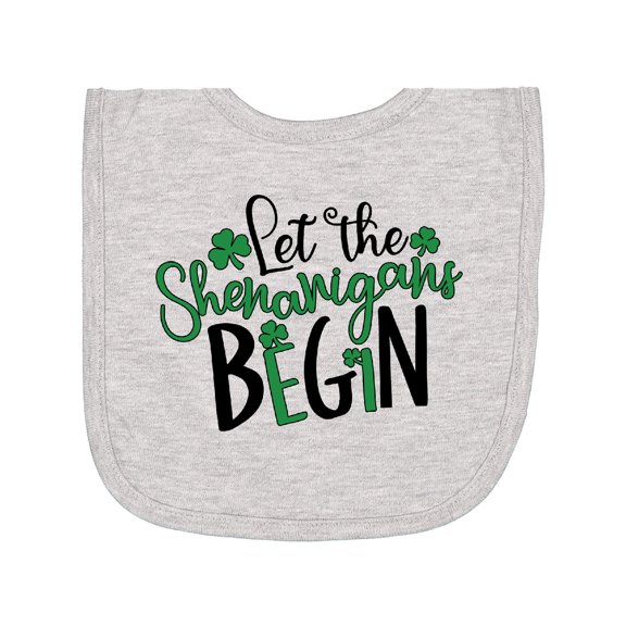 Inktastic St. Patrick's Day Let the Shenanigans Begin Newborn Bib