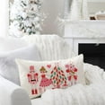 thumbnail image 4 of Christmas Pink Throw Pillow Cover 12X20 Inch Nutcracker Christmas Decor Ballet Winter Holiday Valentines Day Xmas Lumbar Decorative Throw Pillows Cushion Case Home Decorations for Couch, 4 of 5