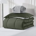 thumbnail image 3 of Virtu Twin XL Comforter Setss, 5 Piece Twin XL Bed in a Bag, Reversible Twin XL Bedding Comforter Set Twin XL with Sheets, Olive Green, 3 of 8