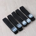 thumbnail image 4 of YFJQTZX 6pc Lashing Straps with Buckle Nylon Quick Release Lashing Straps for Cargo Tie Down Car Roof Rack Luggage Kayak Carrier Moving Canoe and Hammock (Black), 4 of 5