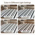 thumbnail image 7 of ODIKA 8'x10' Washable Area Rug Durable, Non-Slip Striped Layering Design Bold Bands Alternating Evenly Spaced Lines for Living Room, Under Sectional, Family, 7 of 7
