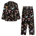 thumbnail image 5 of SCRAWLGOD Mushroom Pajamas Women Long Sleeve Button Pjs for Women Set 2 Piece Lounge Size XS V Neck Woman Sleepwear Washable Women's Pajama with Pockets, 5 of 7