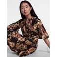thumbnail image 5 of Scenario Women's and Women's Plus V Neck Mini Dress with Flutter Sleeves, Sizes XS-4X, 5 of 6