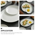 thumbnail image 4 of Assiette Compartimentée pour Dumplings Assiette en Céramique avec Sauce Partie Assiette de Déjeuner Assiette Délicate Compartimentée pour Aliments, 4 of 9